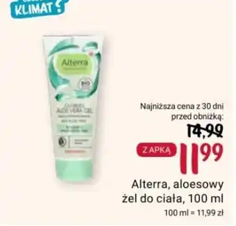 Rossmann Alterra, aloesowy żel do ciała, 100 ml oferta