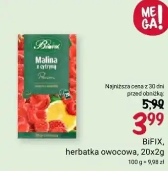 Rossmann BIFIX, herbatka owocowa, 20x2g oferta