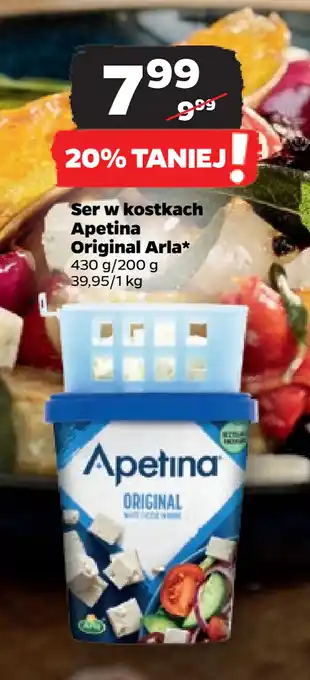 Netto Ser w kostkach Apetina Original Arla oferta