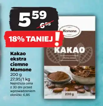 Netto Kakao ekstra ciemne Mamone oferta