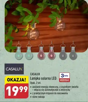 ALDI Lampka solarna Casalux oferta