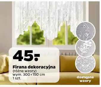 Firana dekoracyjna