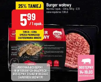 Polomarket Burger wołowy Warmia, 220 g oferta