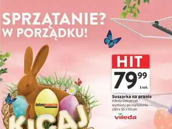 Intermarche Suszarka na pranie Vileda Universal 180 x 55 x 93 cm oferta