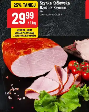Polomarket Szynka Królewska Rzeźnik Szymon, 1 kg oferta