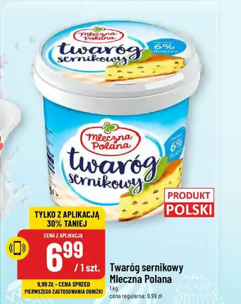 Polomarket Twaróg sernikowy Mleczna Polana, 1 kg oferta