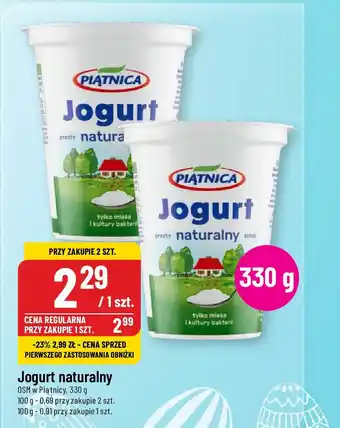Polomarket Jogurt naturalny OSM w Piątnicy, 330 g oferta