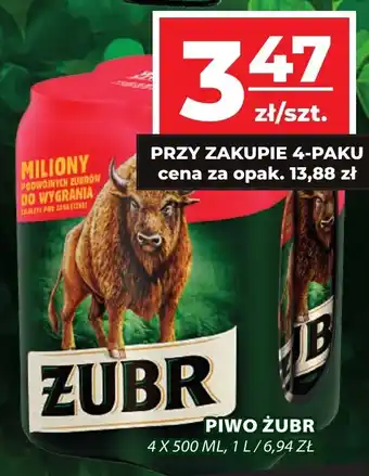 Top Market PIWO ŻUBR 500 ML oferta