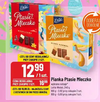 Polomarket Pianka Ptasie Mleczko Lotte Wedel, 340 g oferta