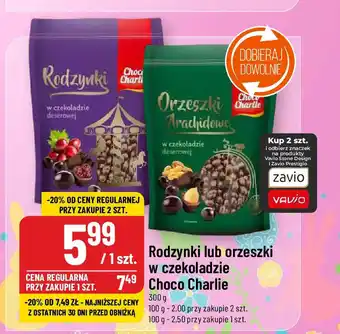 Polomarket Rodzynki lub orzeszki w czekoladzie Choco Charlie, 300 g oferta