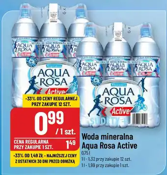Polomarket Woda mineralna Aqua Rosa Active, 0,75 l oferta