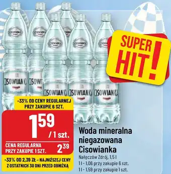 Polomarket Woda mineralna niegazowana Cisowianka Nałęczów Zdrój, 1,5 l oferta