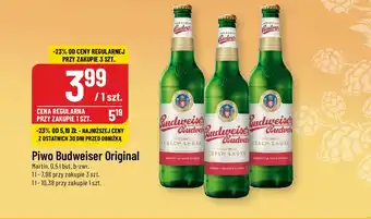 Polomarket Piwo Budweiser Original Martin, 0,5 l oferta