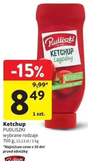 Intermarche Pudliszki Ketchup łagodny 700 g oferta