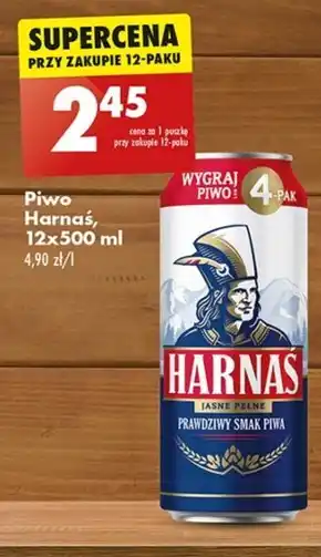 Biedronka Harnaś Piwo jasne pełne 500 ml oferta