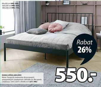 JYSK Rama łóżka abildro oferta