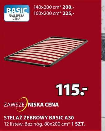 JYSK Stelaż żebrowy basic a30 oferta