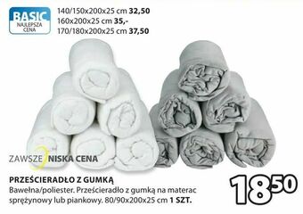 JYSK Prześcieradło z gumką oferta