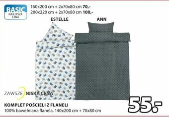 JYSK Komplet pościeli z flaneli oferta