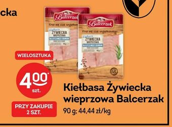 Żabka Kiełbasa Żywiecka wieprzowa Balcerzak oferta