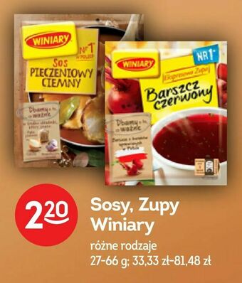 Żabka Sosy, zupy Winiary oferta