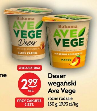 Deser wegański Ave Vege