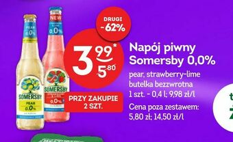 Żabka Napój piwny Somersby 0,0% oferta