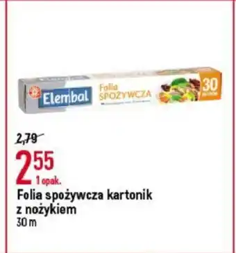 E.Leclerc Folia spożywcza kartonik z nożykiem oferta