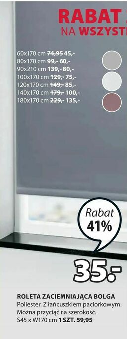 JYSK Roleta zaciemniająca bolga oferta