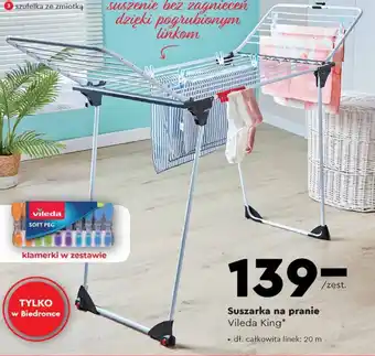 Biedronka Suszarka na pranie Vileda King oferta