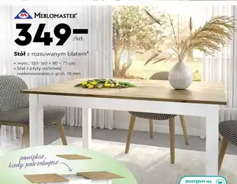 MMEBLOMASTER Stół z rozsuwanym blatem