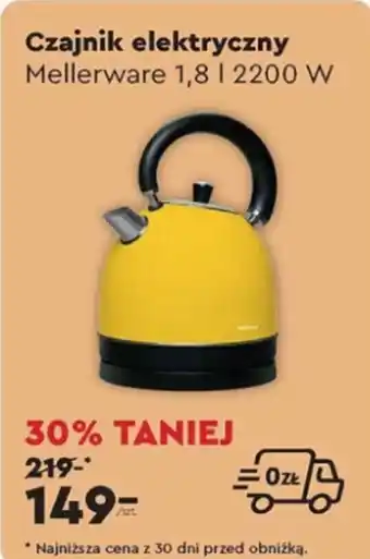 Biedronka Mellerware Czajnik elektryczny oferta