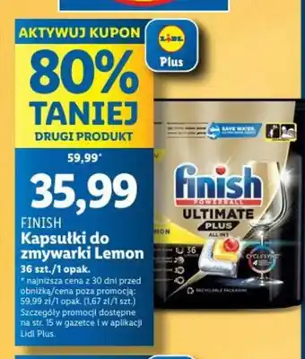 Lidl FINISH Kapsułki do zmywarki Lemon 36 szt. oferta
