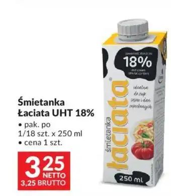 Makro Śmietanka Łaciata UHT 18%, 250 ml oferta