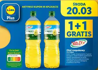 Lidl Vita Dor Olej rzepakowy 1l oferta