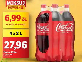 Lidl Coca Cola 4x2l oferta