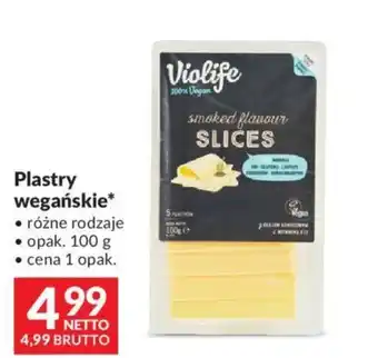 Plastry wegańskie, 100 g