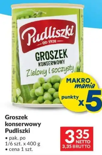 Makro Groszek konserwowy Pudliszki, 400 g oferta