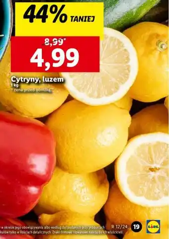 Lidl Cytryny 1kg oferta