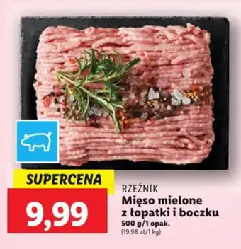Lidl RZEŹNIK Mięso mielone z łopatki i boczku 500 g oferta