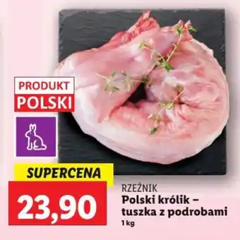 Lidl RZEŹNIK Polski królik tuszka z podrobami 1kg oferta