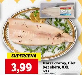Lidl Dorsz czarny filet bez skóry XXL 100g oferta