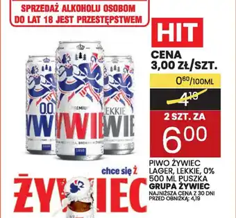 Wafelek GRUPA ŻYWIEC Piwo żywiec lager 500ml oferta