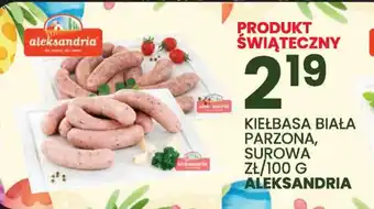 Wafelek ALEKSANDRIA KIEŁBASA BIAŁA PARZONA, SUROWA 100 G oferta