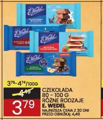 Wafelek E. WEDEL CZEKOLADA 80-100 G oferta