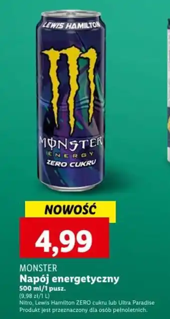 Lidl MONSTER Napój energetyczny 500ml oferta