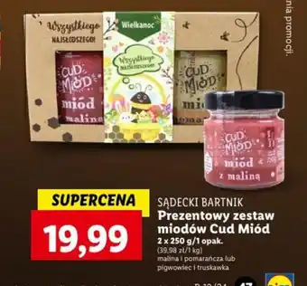 SĄDECKI BARTNIK Prezentowy zestaw miodów Cud Miód 2 x 250 g