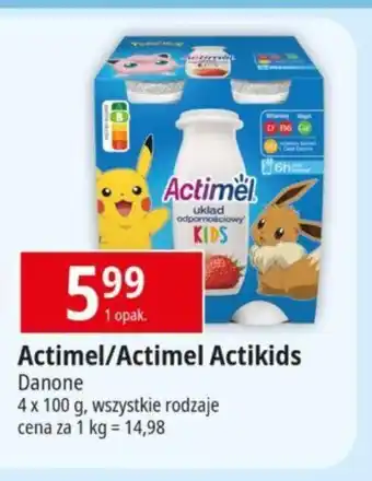 E.Leclerc Actimel Actikids 4 x 100g oferta