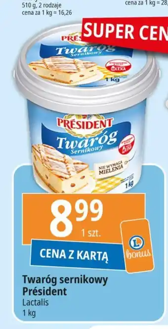 E.Leclerc Twaróg sernikowy Président 1kg oferta