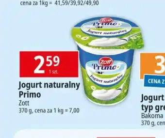 E.Leclerc Zott Jogurt naturalny Primo 370g oferta